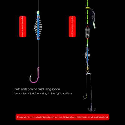 10Pcs Bait Feeder Spring Strong Carp Fishing Bait Leader Professional Elasticity Lure Bait Feeder Cages
