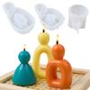 Abstract Human Figurine Silicone Candle Molds Epoxy Resin Silicone Molds for Making Candle Soap Gypsum Silicone Molds