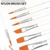 Acrylic Oil Watercolor Artist Brushes Set 6pcs Nylon Material Soft Bristle for Kids Classroom Art Drawing Projects