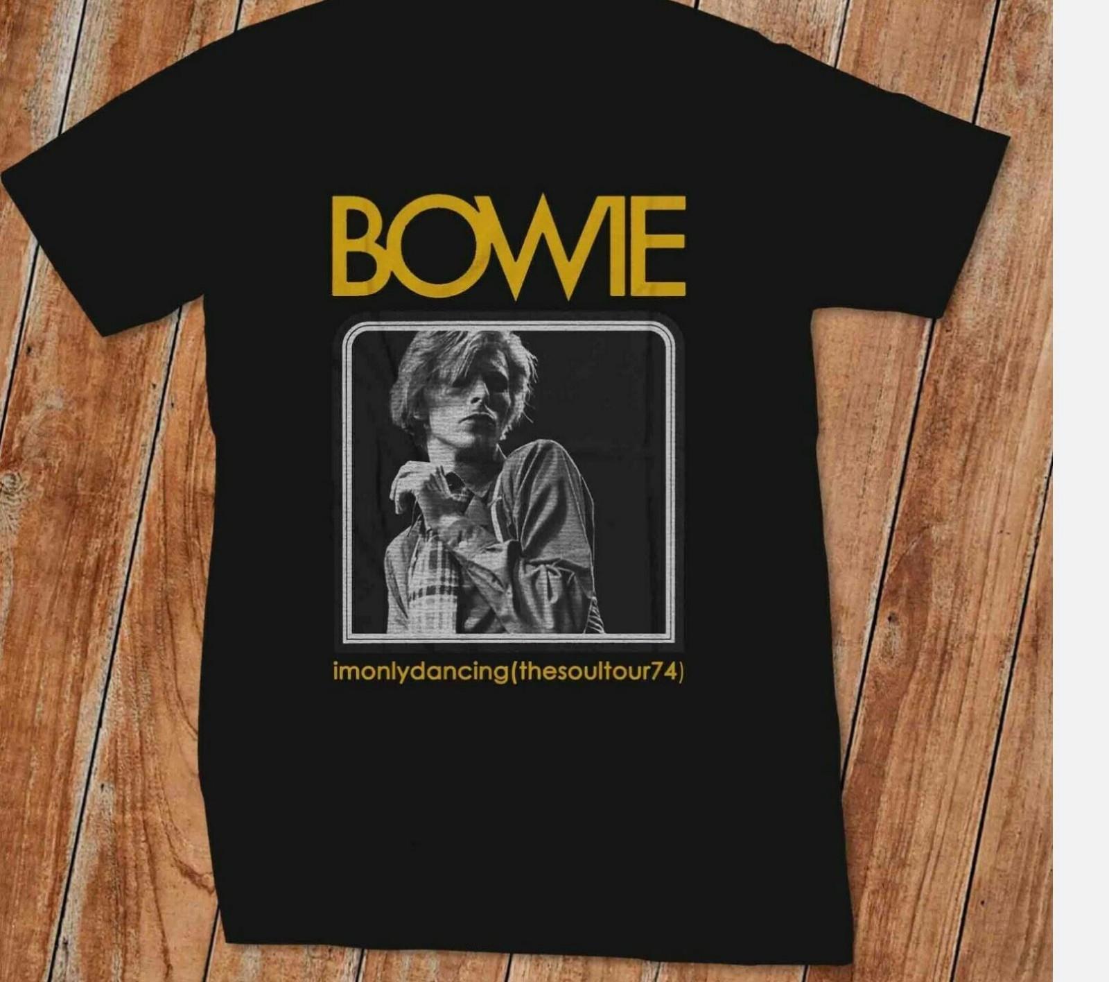 David Bowie Album Concert Tour Cotton Black Unisex S-2345XL T-shirt S