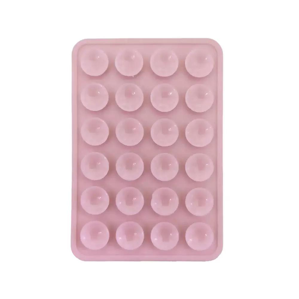 Mobile Phone Color Fixture Suction Cup Backed Adhesive Silicone Rubber Sucker Pad Double Side Silicone Suction Pad For Fixed Pad