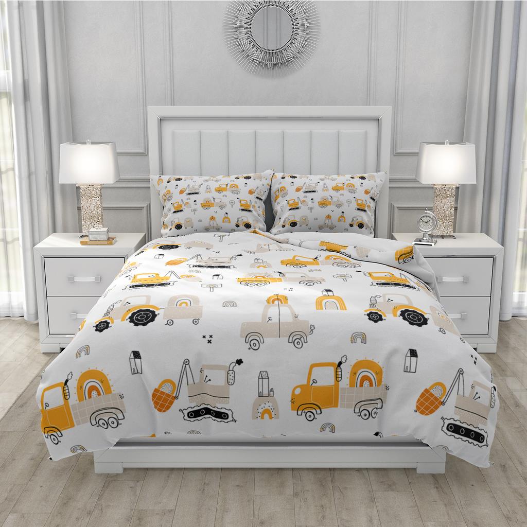 3D Printed Cartoon Style Duvet Cover Kit Ultra-fine Fiber Pillowcase 2024 New Wholesale Cute And Comfortable Animal Kit