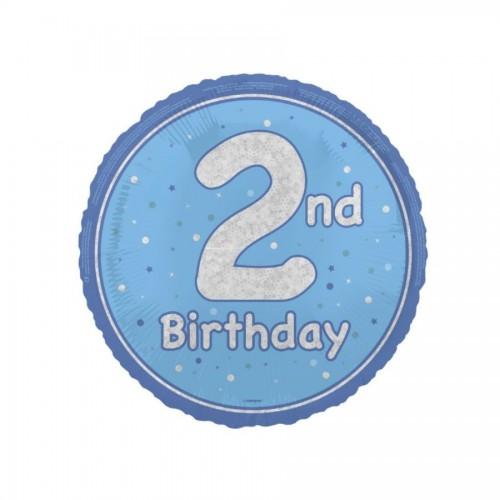 Unique Party Fóliový balónek Hranol 2. narozeniny