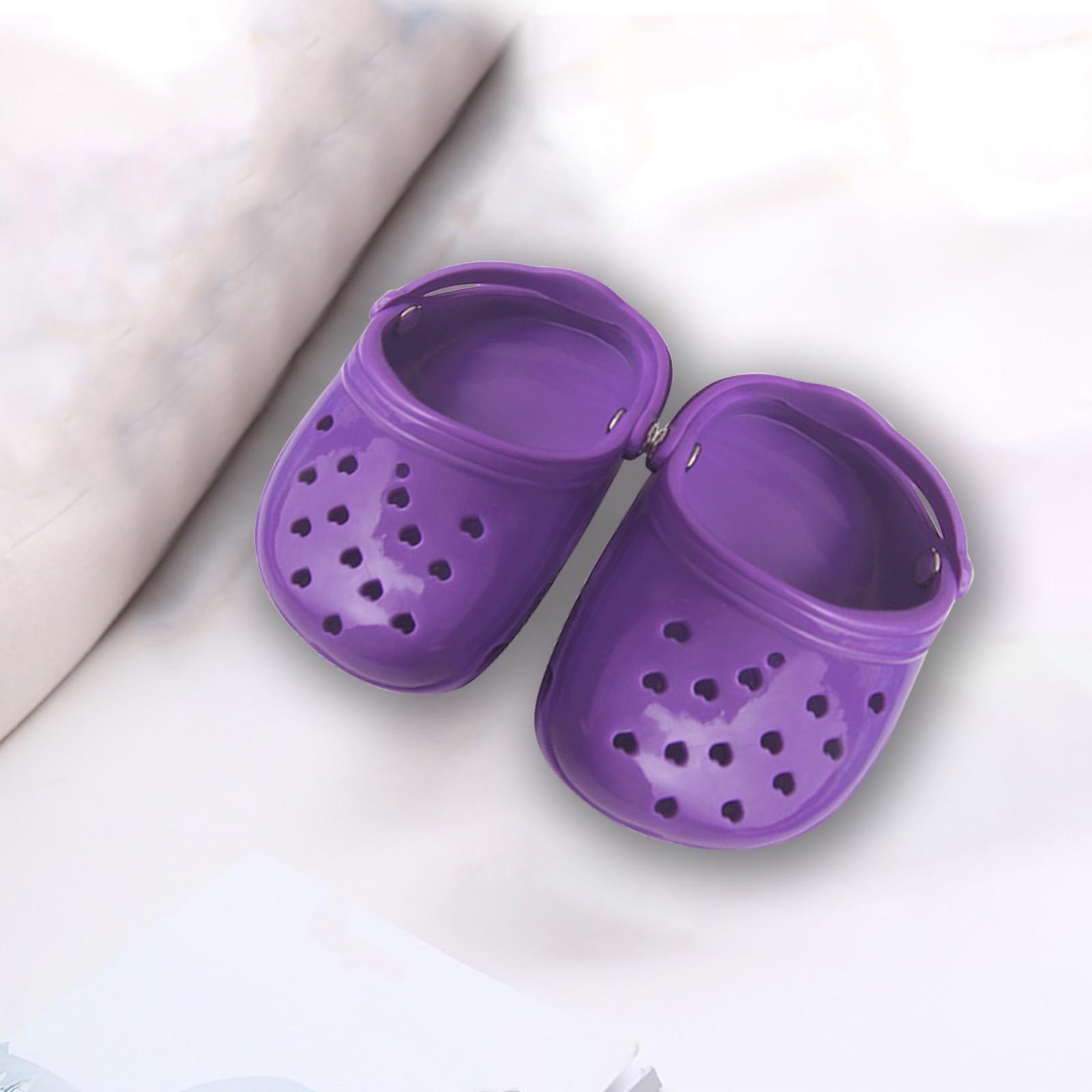 

Обувь для домашних животных Дышащие сандалии для маленьких собак Яркие цветные дырявые туфли фиолетовый