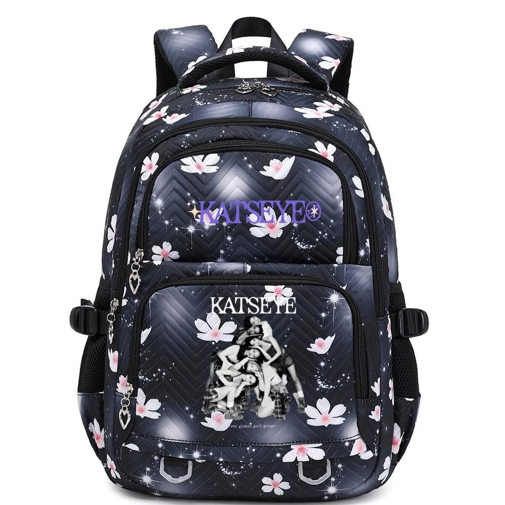 Mochila con Estampado de Ojo de Gato, Bolso Escolar Dulce y Fresco de Gran Capacidad para Estudiantes de Secundaria