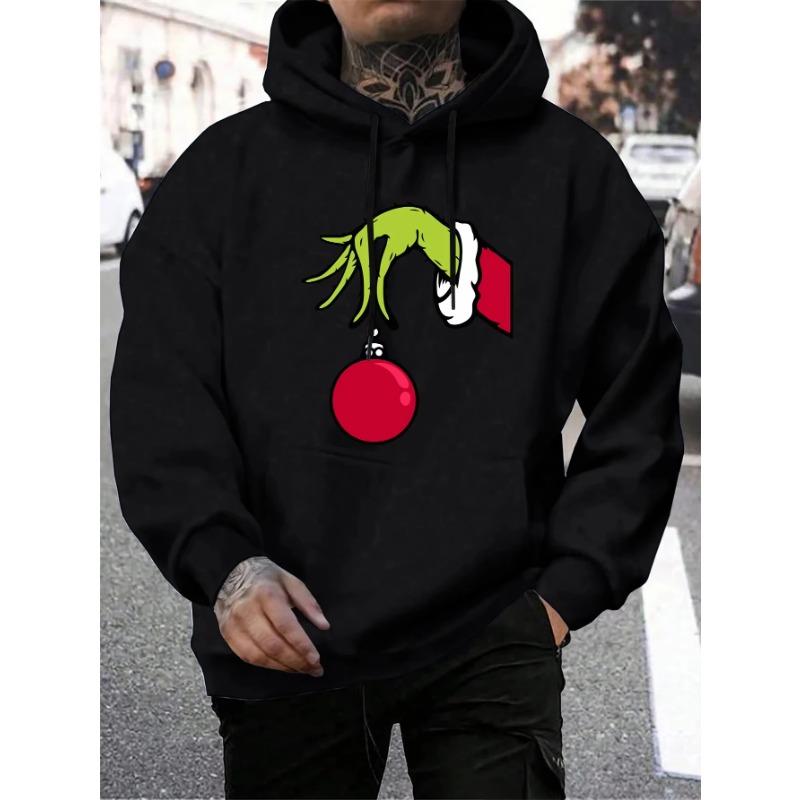 Green Haired Monsters Get Christmas Gifts Hoodie Casual Men Hoodies Kids Hoodies Casual Pullover