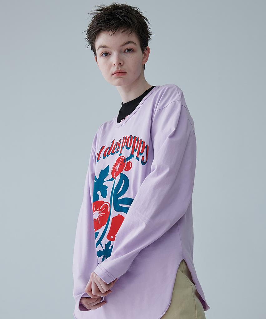 MIMICAWE Poppy Runner Long Sleeve T-Shirt / Purple