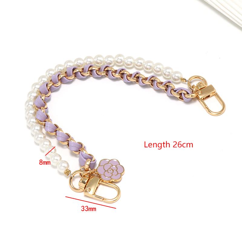 Malý voňavý vítr přívěsek na řetízek na mobilní telefon perlový řetízek provlečený kůží přívěsek na mobilní telefon