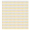 500pcs Insulated Terminals Yellow Brass O Type Wire Connectors Fo Electronics Industry Power Equipment