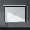 Projector Screen 171 X 128 Cm (84 Inch) 4:3 HD 4K Projection Screen Plastic, Metal Home Theater