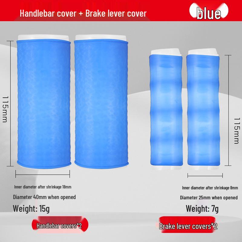 Universal Non-Slip Silicone Handlebar Grips for E-Scooters: Quick Install, Self-Suction, Shock-Absorbent, Wear-Resistant, Various Colors.