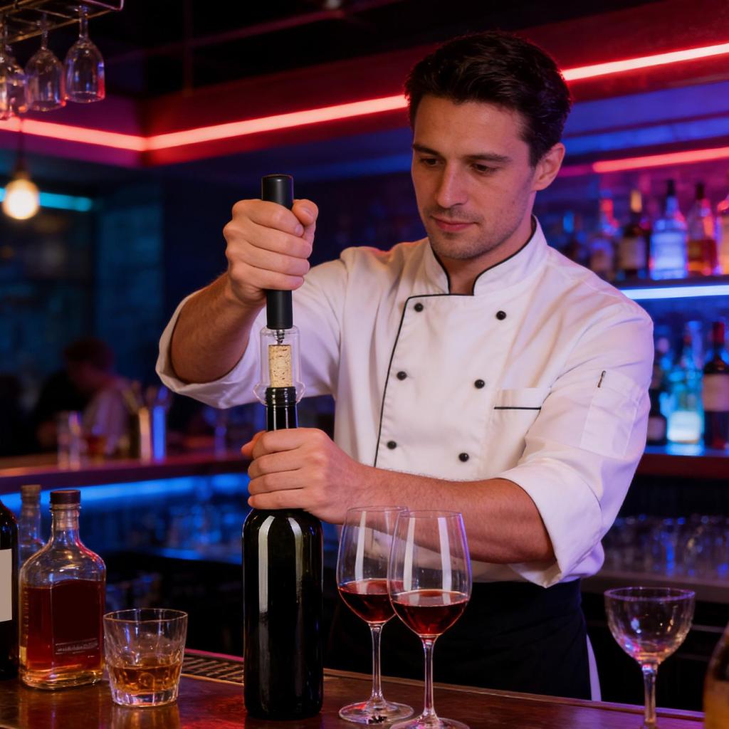 Portable Wine Opener Set Portable Air Pump Wine Opener Needle Wine Bottle Opener Aerator Cork Remover For Wine Accessories