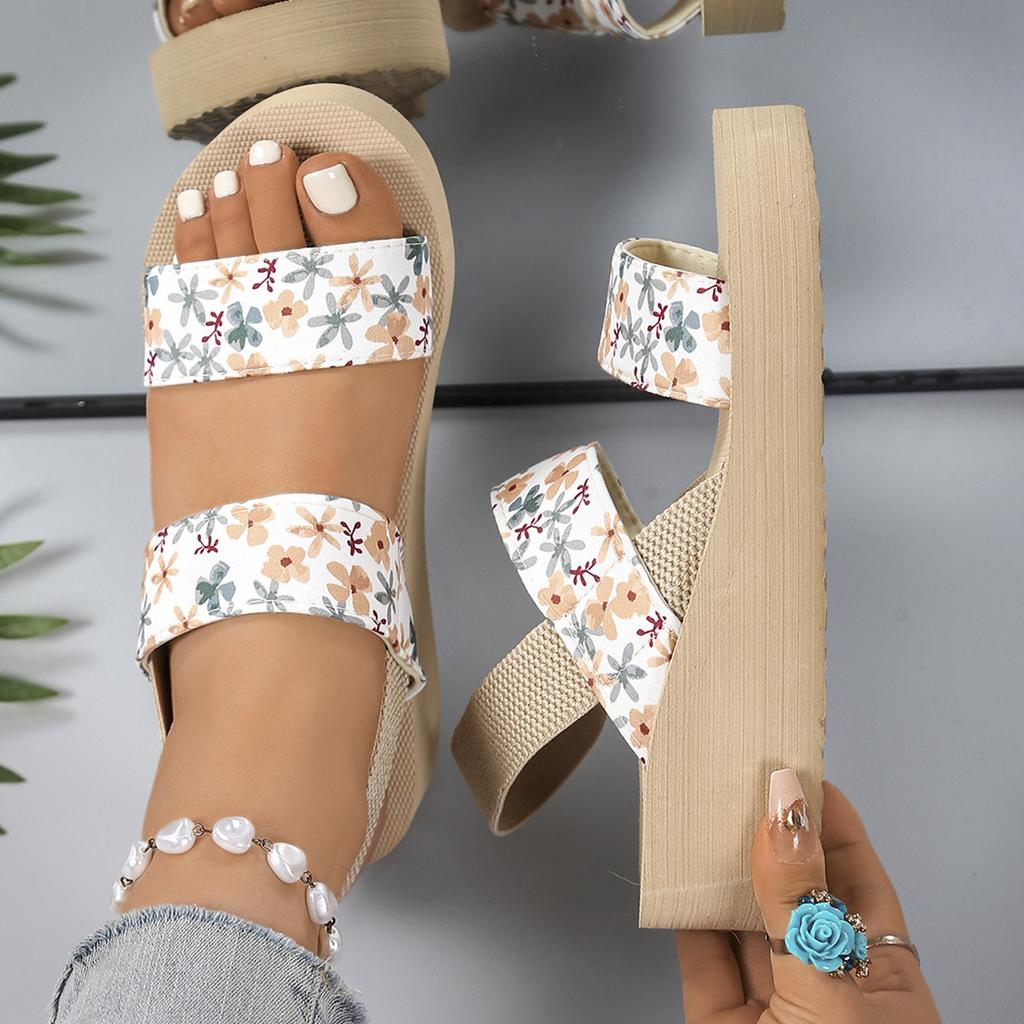 New Style Women's Flip-flops with Thick Soles and Platform Heels - Fashionable Shoes