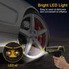 12V 150PSI Cordless Handheld Air Inflatable Pump 120W Emergency Car Tyre Inflator Pump LCD Digital 2200mAh USB Charging