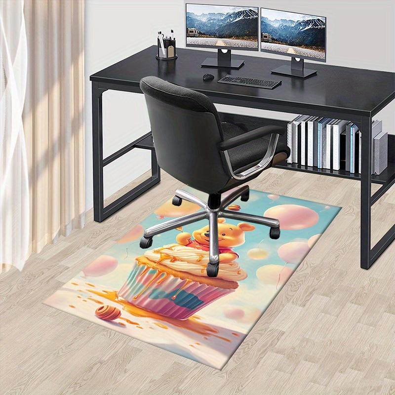 

Winnie the Pooh Cupcake Balloons Honey Office Carpet Under Chair Rug Gift Home Decoration Mat for Room Decorative Area Rugs Non-Slip Floor C 60cm by 90cm