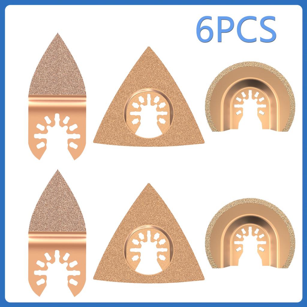 4/56PCS Oscillating Multitool Blade High Carbon Steel Arc Edge Cutting Saw Blade Quick Release Multi Tool Saw Blade For Wood PV