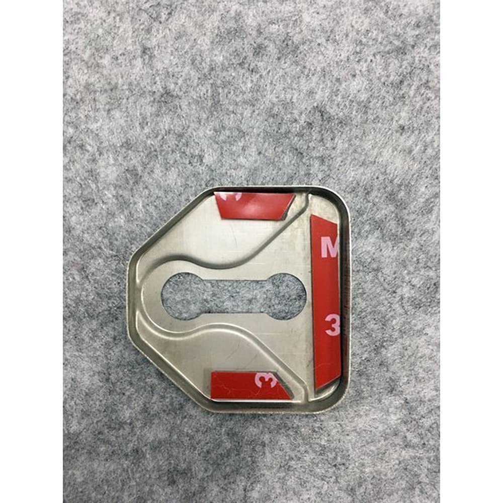 Subaru Door Striker Cover Garnish 4 PCS 1 Stainless Steel Revogue Impreza WRX Legacy XV (Red)