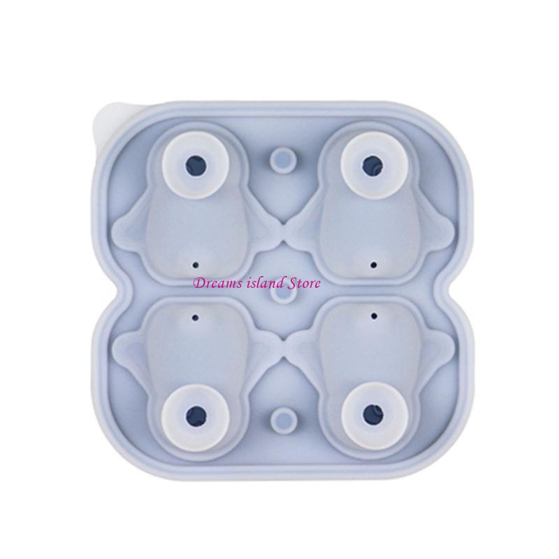 4 Cavities Animal Ice Molds Silicones Ice Household Ice Box Ice Molds HX6C
