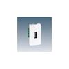 Electrical Socket - K128B - K45 Range - Type A Female Mounting - IP20, White Plastic