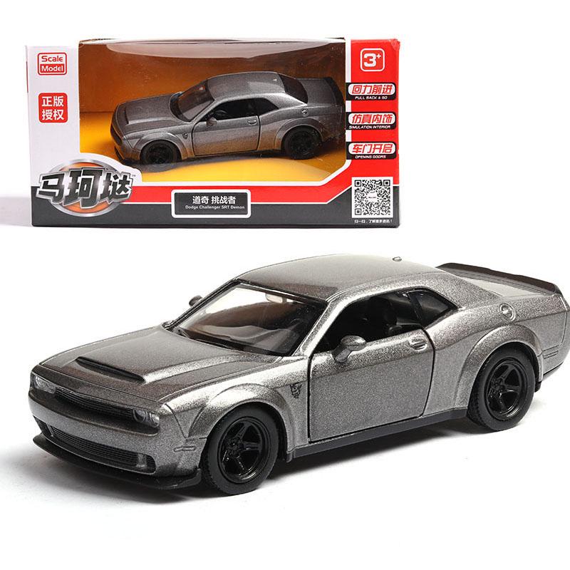 

Srt 136 Challenger Demon Сплав Литой Модель Машины Без Звука Света Игрушка серый