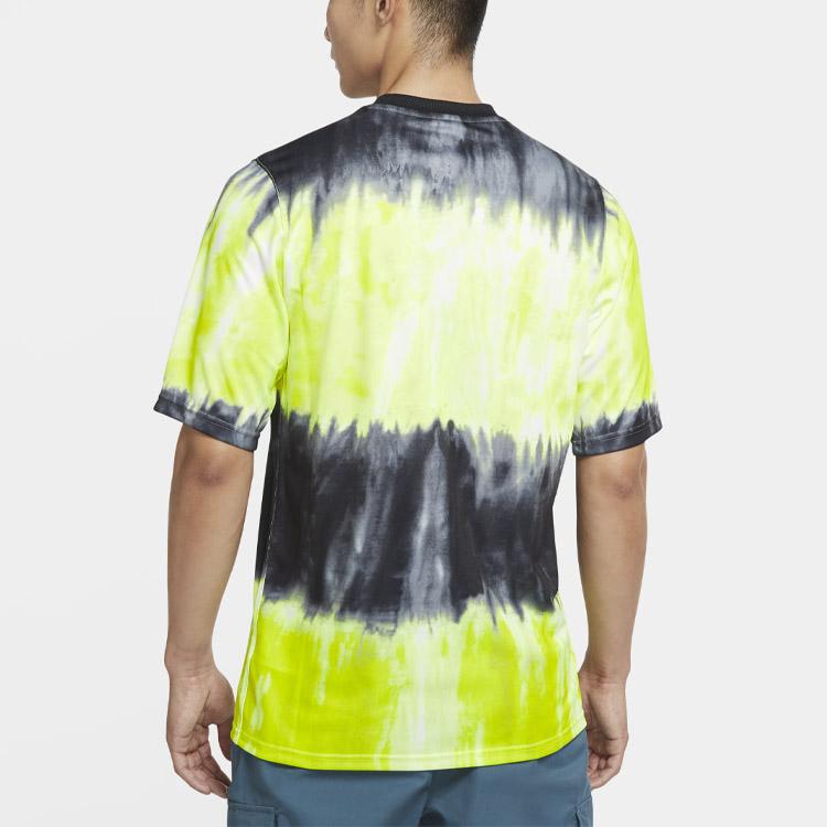 Nike Training Sports Jersey Crew Neck Loose Short Sleeve T-Shirt Men Tops Yellow CK5573-010