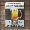 Vintage Metal Poster Beer Sign Bar Wall Decor