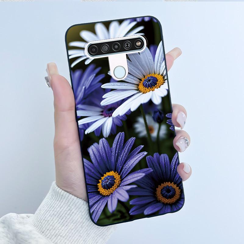Luxury Cute Cool Boys Girls Case For LG K61 Q61 Q70 Phone Case Black Matte Soft Silicone Back Cover Protective TPU Bumper Shell