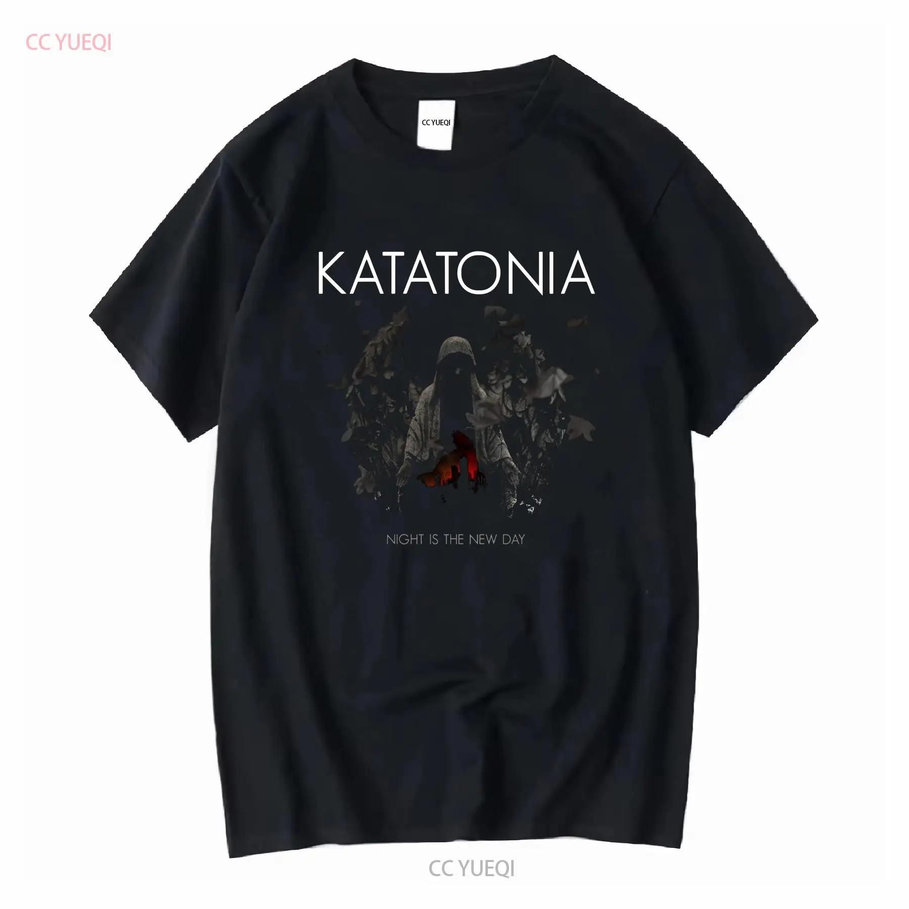 Katatonia Night Is the New Day Band Album T Shirt Full Size vintage Washed fashion Soft Top For Everyday Wear graphic Versatile S разноцветный