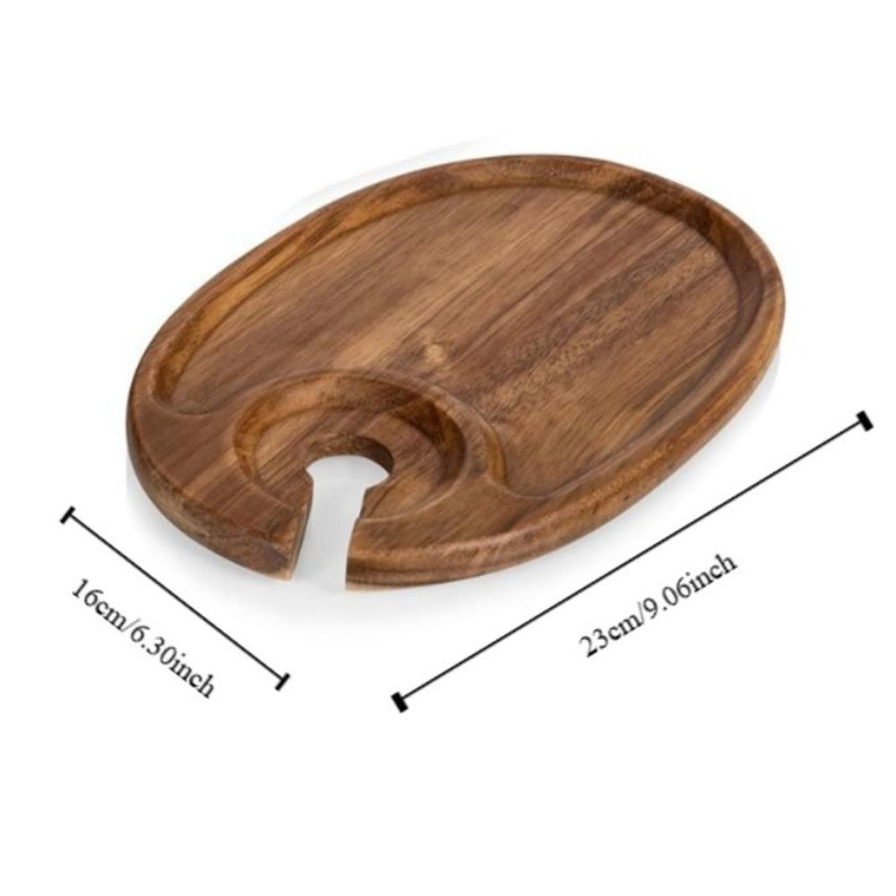 New Wooden Appetizer Plates Elegant Easy To Clean Charcuterie Accessories Durable Cocktail Plate Party