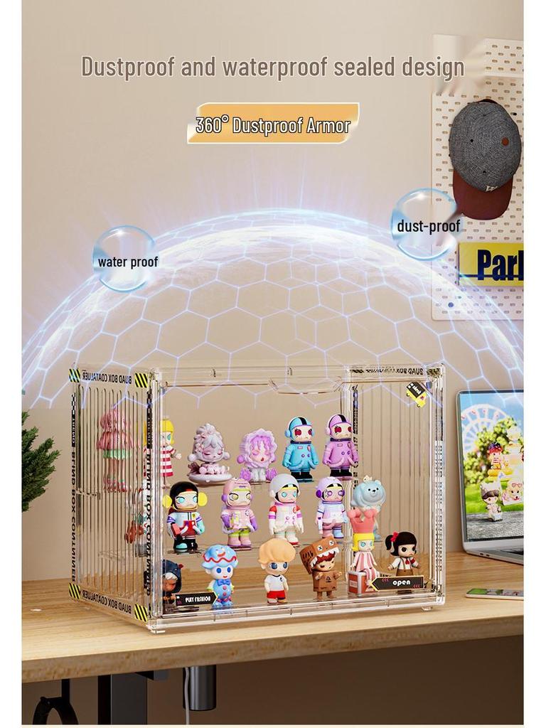 Acryl-Display-Ständer mit großer Kapazität und mehreren Ebenen: Staubdichte Blind Box & Figurenschrank