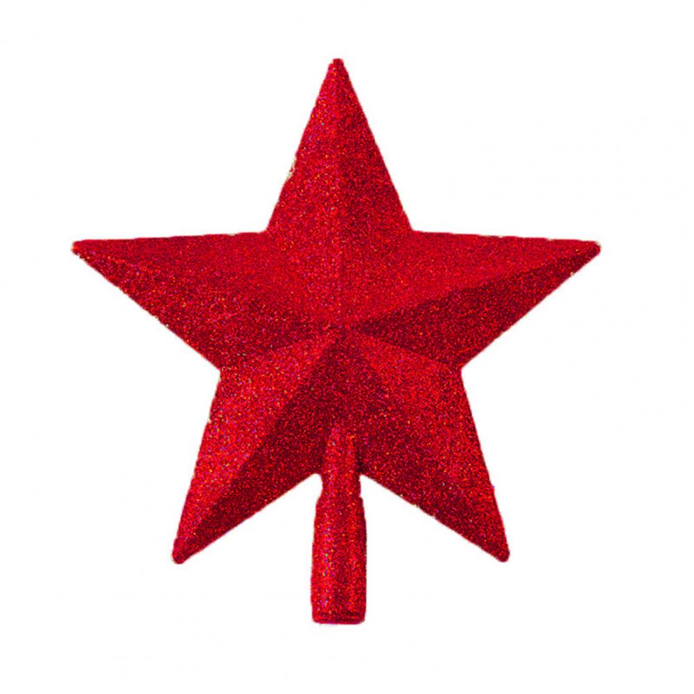 Lovely Fine Workmanship Xmas Indoor Decor Star Tree Topper Multi-colors Sturdy Star Tree Topper Party Supplies