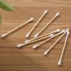 Dual-Ended Bamboo Cotton Swabs: Disposable, Multifunctional Ear Cleaner & Makeup Remover