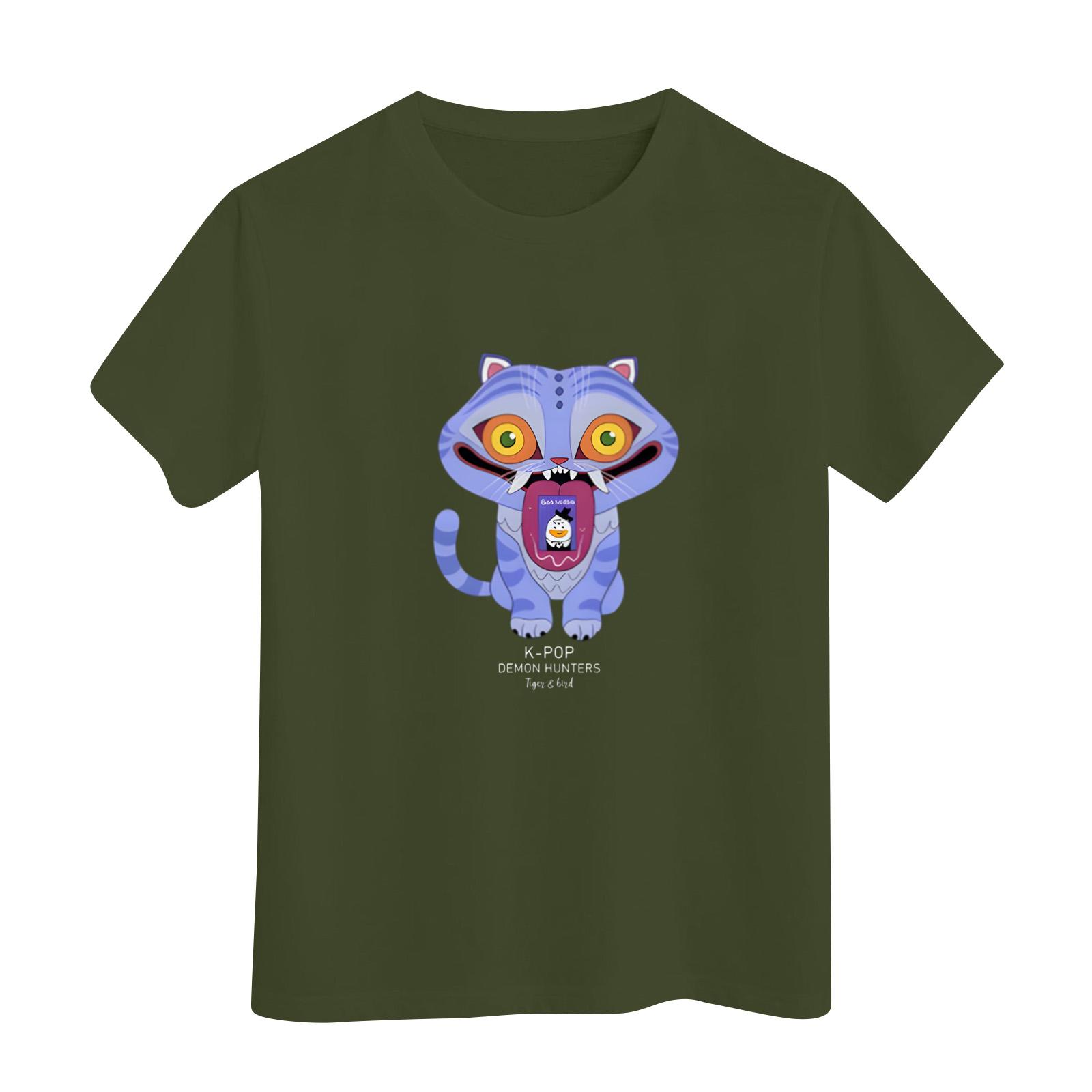 

Мужская футболка с круглым вырезом, с принтом, с коротким рукавом L армия зеленый