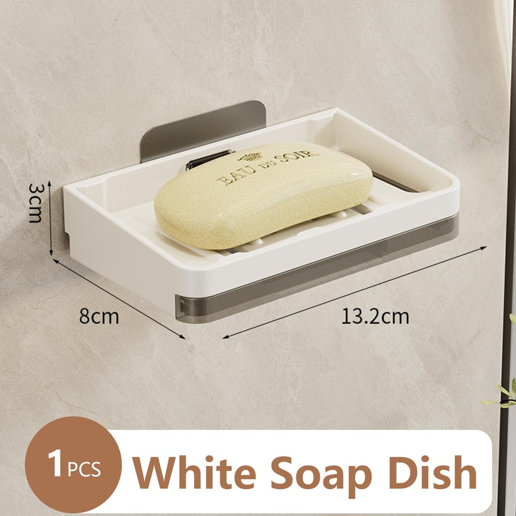 Storage Rack Wall Soap Dish for Bathroom Case Soap Box Dish Storage Plate Drain Soap Box Soap Holder Bathroom Accessories