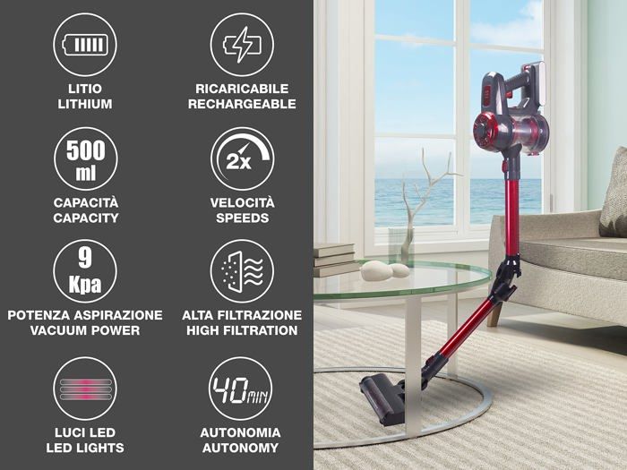 Aspirateur Balai - BEPER - P202ASP100 - Sans Fil Rechargeable - 120W - 35 Min D'autonomie