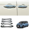 For Toyota Sienta 2022 2023 Car Door Handle Cover Trim Carbon Fiber/Chrome/Black Car-Styling Exterior Parts Accessories