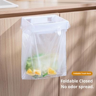 2 Pezzi Design Apribile Pieghevole Chiusura a Scatto Porta Sacchi Grande Risparmio di Spazio Rastrelliera Pieghevole per Rifiuti