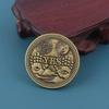 Yes or No Prediction Decision Coin Gothic Double Sided Relief Plating Commemorative Coins Creative Skull Divination Collectibles