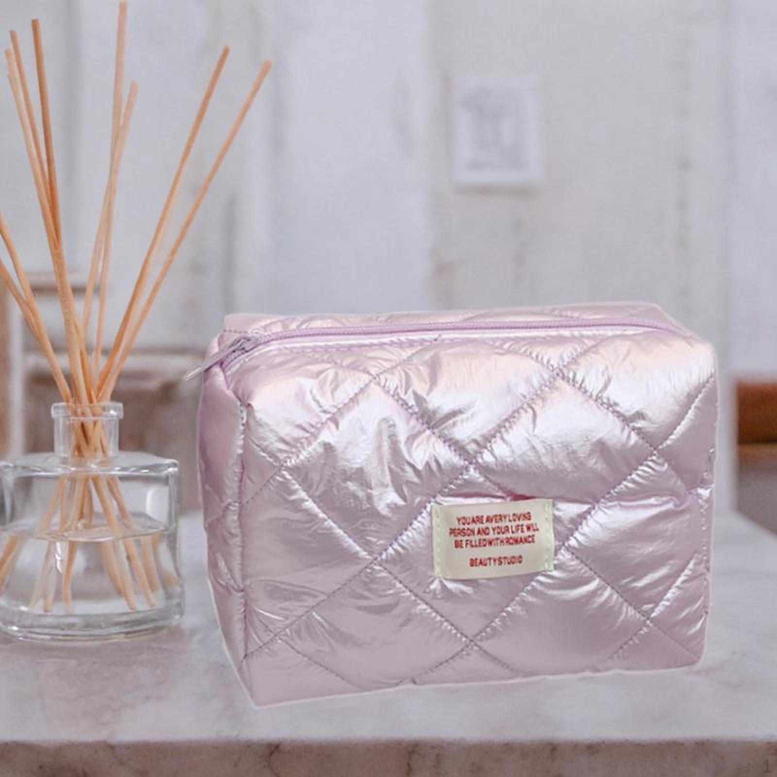 

Cosmetic Bag Toiletry Fashion Reusable Case Organizer Tote Women Makeup for Camping Фіолетовий