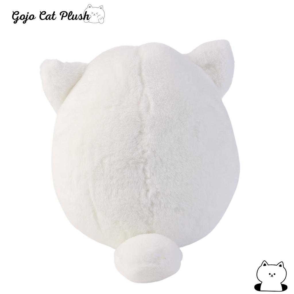 Pluszowa poduszka kot Gojo 30 cm Gorący anime kot w okularach Pluszowe zabawki Zwierzątka wypchane Lalka Wystrój domu Prezent urodzinowy dla dzieci