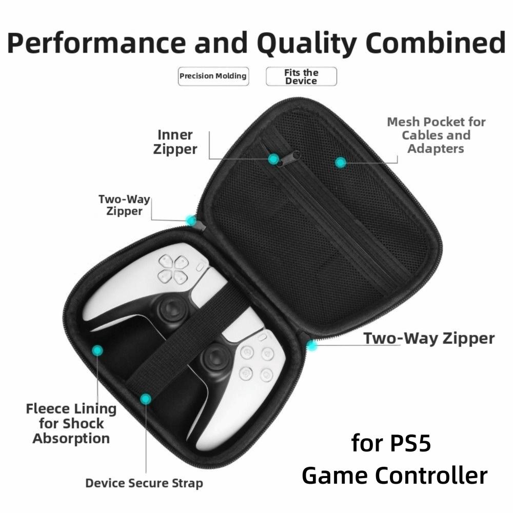 EVA Carrying Case Shockproof Protective Cover for PS5 Game Controller Game Console Accessories