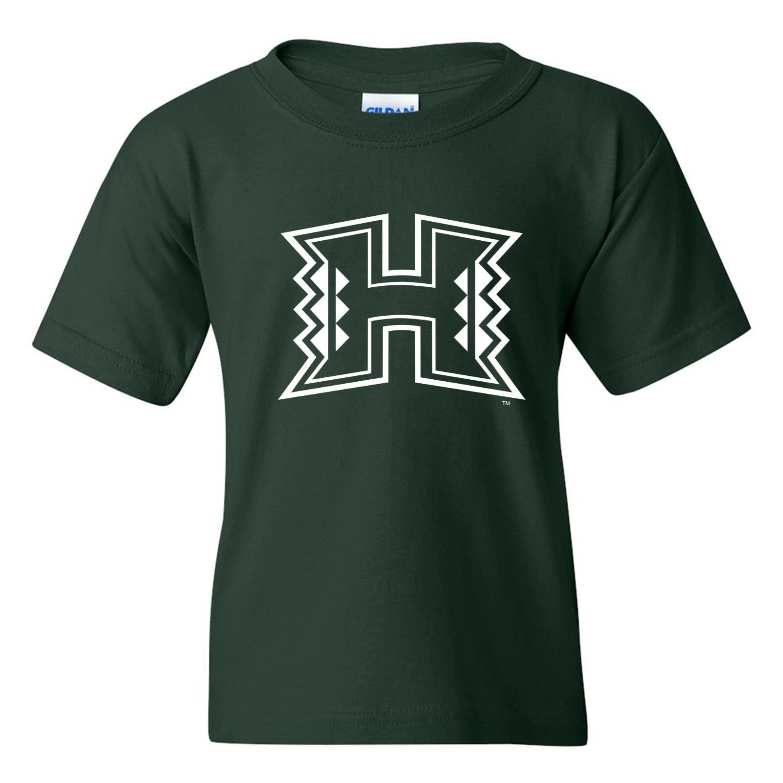 Hawaii Rainbow Warriors Primary Logo - University Team Youth T-Shirt - Forest M