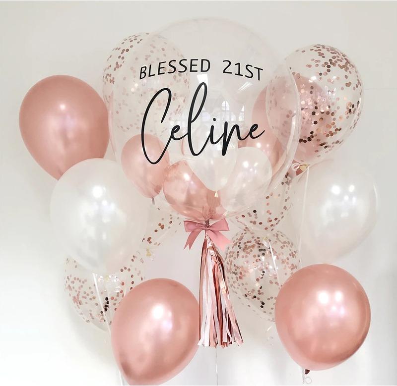 Creative Transparent Bobo Ball Holiday Balloon Set for Kids' First Birthday Party