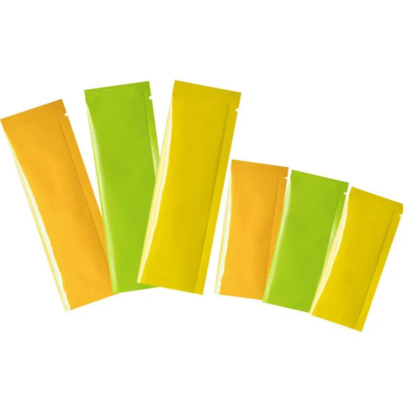 100Pcs Honey Coffee Long Aluminum Foil Disposable Portable Powder Sub Packaging Machine Sealing Bags