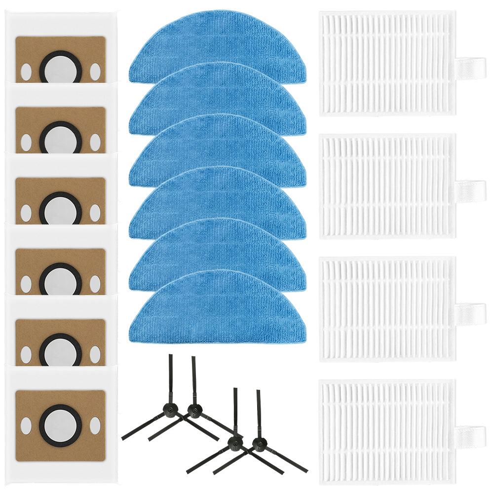 Replacement Kit For ILIFE A30 Pro Robot Vacuum Mop With Side Brushes Filters Mop Cloths Dust Bags Cleaning Accessories China Mainland