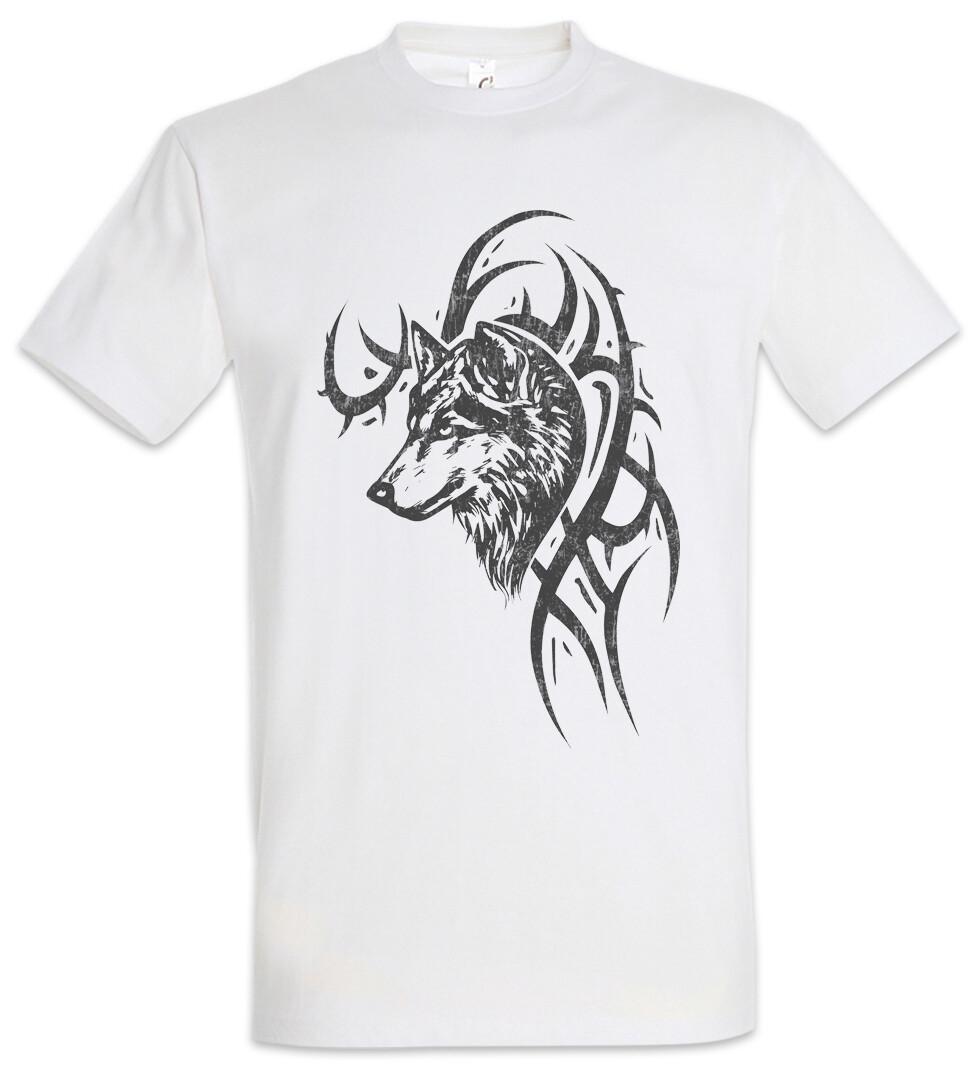 Wolf andTribal Mens T-Shirt Mens Womens Tees Top Runes Runes German God Valhalla Vikings Vikings S