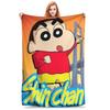 Crayons Shin-chans Funny Cartoon Blankets Quality Super Soft  Throw Blanket Autumn Students Couch Bed Funny Bedspread