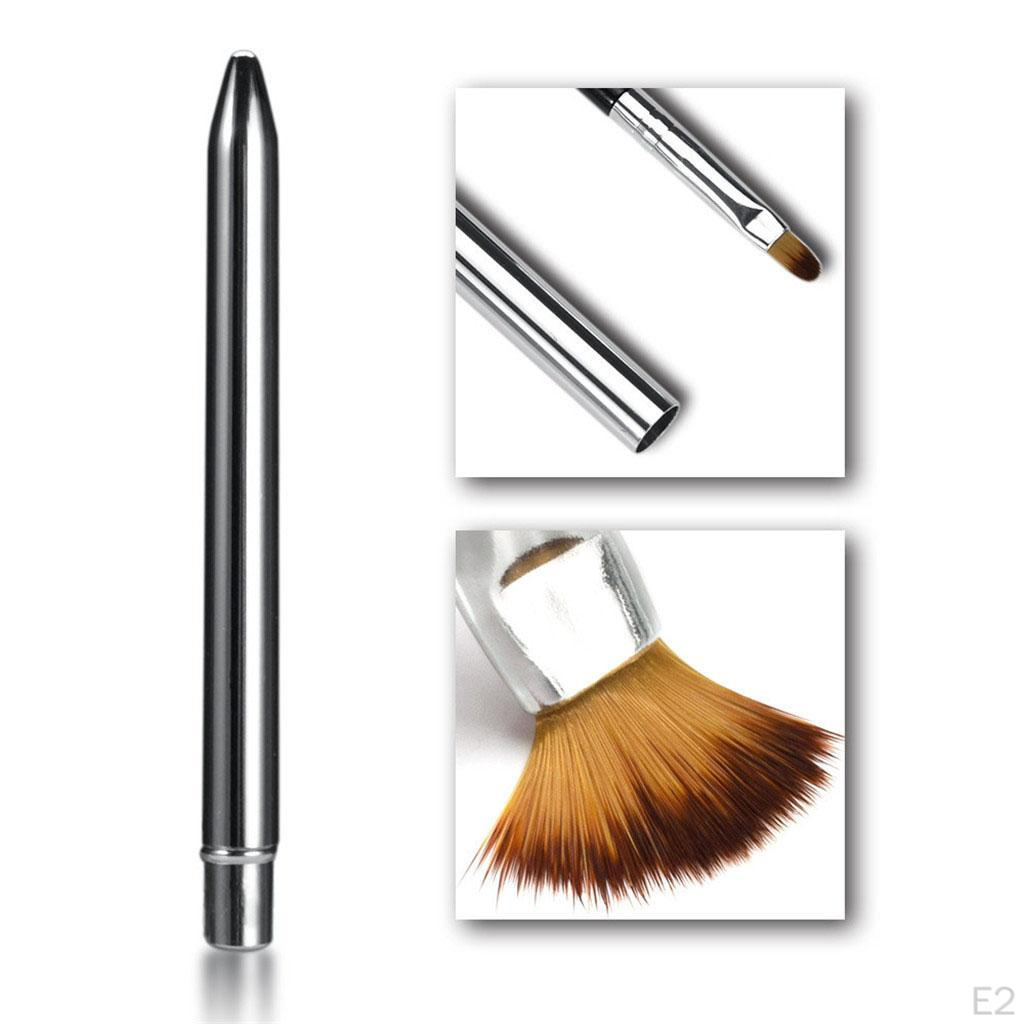 Durable Portable Aluminium Material Tube Lip Brush Wands Pen Make Up Tools