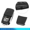 X Autohaux Car Remote Key Flip Folding Shell Case 3 Key Buttons Cover 5K0-837-202 For Vw Beetle Eos Golf GTI Jetta Passat Tiguan