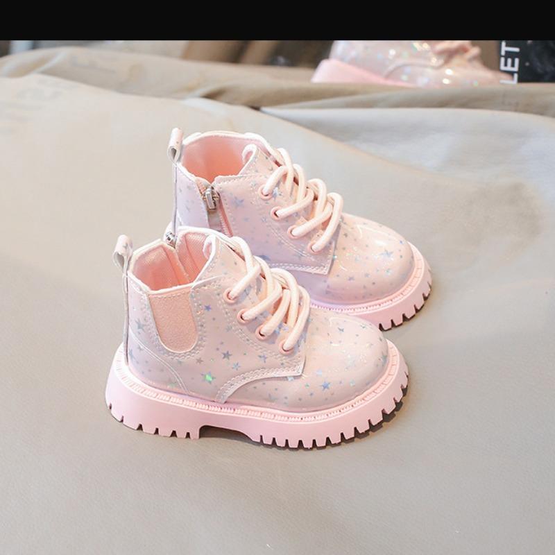 Dziecięce Wiosenne i Jesienne Nowe Buty Chłopięce Kozaki Dziewczęce Miękka Podeszwa Casualowe Buty Dziecięce Pojedyncze Kozaki Krótkie Kozaki